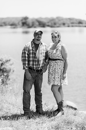 B&W Engagement Photo Lake Welch NY