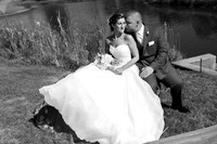 Black and White Wedding Photo