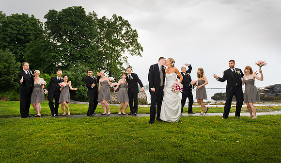 Bridal Party Portrait Manor Park Larchmont