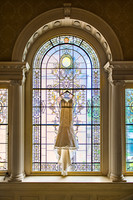 Wedding Dress on Tiffany Window