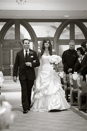 Father Walks Bride down aisle
