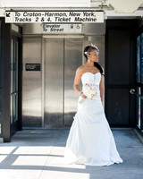 Bride at Train Station - Peekskill, NY