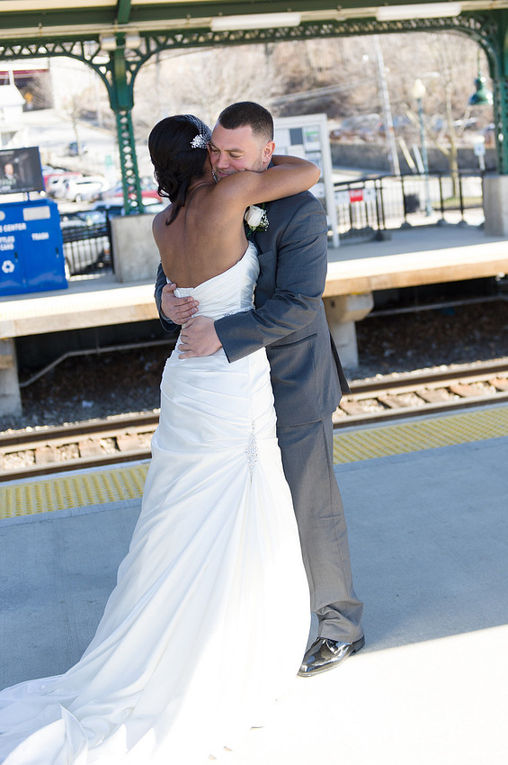 Bride and Groom Seeing each other before Ceremony