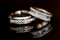 Wedding Rings with Reflection Wedding Detail Photograph