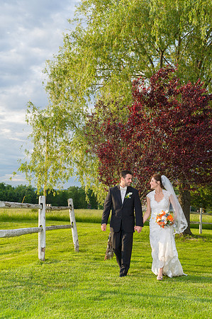 Bride & Groom Walking Hudson Valley Wedding Photography