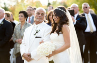 Father looks at Bride