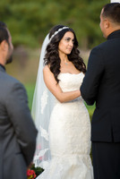 Bride looks at Groom