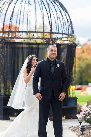 First Look Wedding Photo