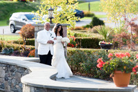 Father escorting bride