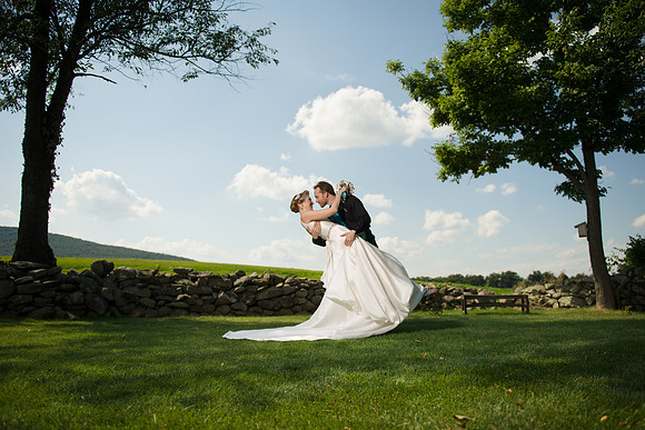 Groom dips Bride Portrait