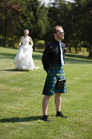 First Look at Wedding