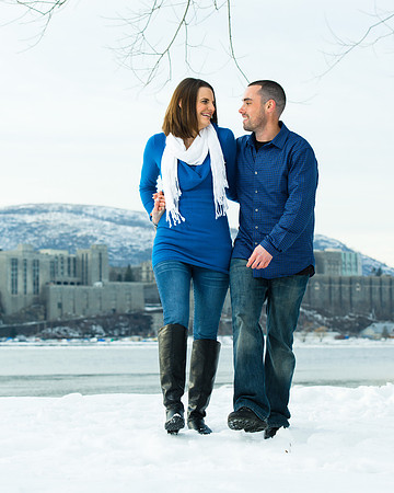 Winter Engagment Portraits - Hudson Valley, NY