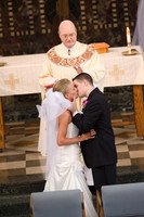 Bride Groom Ceremony Kiss