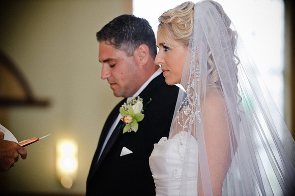 Bride & Groom at Alter