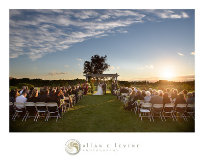 Blue Sky Wedding Ceremony Photo