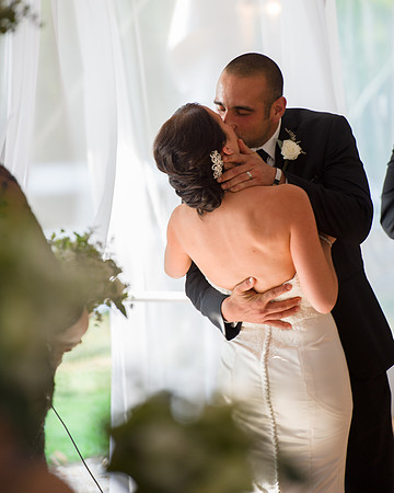 Wedding Ceremony Kiss