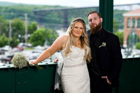 Bride and Groom at Poughkeepsie Train Station