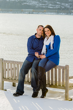Winter Engagment Portraits - Hudson Valley, NY
