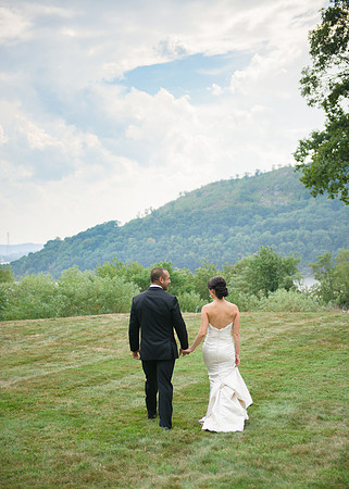 Bride and Groom Walking