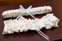 Detail Shot:  Wedding Garters - Bride Getting Ready