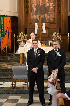 Groom at Alter