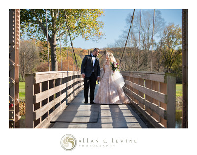 West Hills Country Club Middletown NY Bridge Wedding Photo 