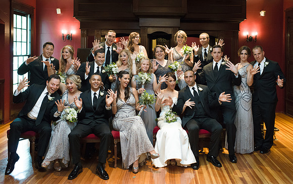 Bridal Party at the Bar