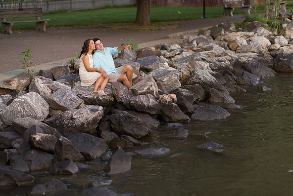Engagement Photo at Cold Spring, NY