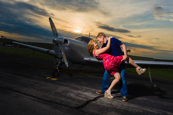 Airplane Engagement Photo