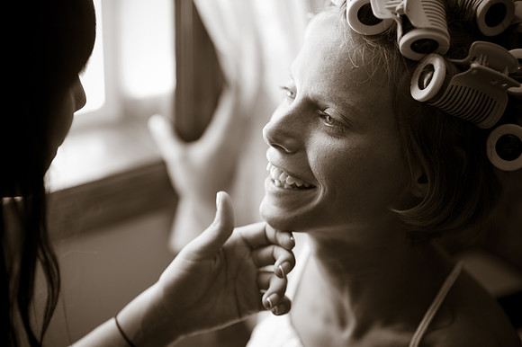 Bride Gettitng Ready - Hair & Make Up