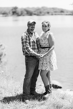 B&W Engagement Photo Lake Welch NY