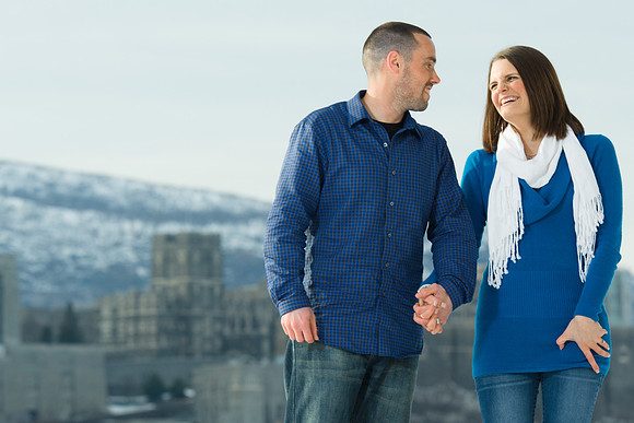 Winter Engagment Portraits - Hudson Valley, NY