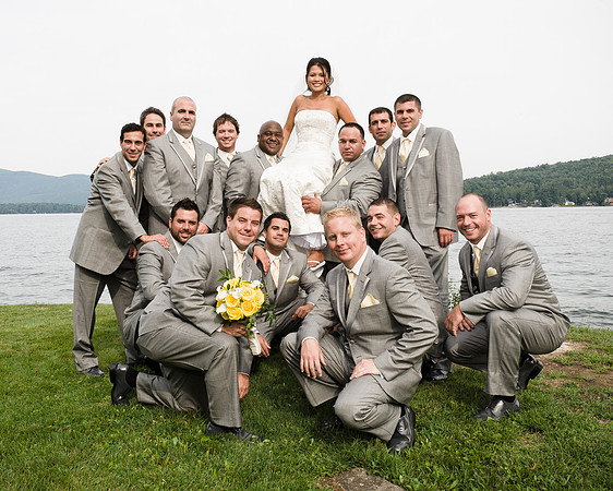 Bride with Groomsmen