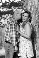 B&W Engagement Photo Lake Welch NY