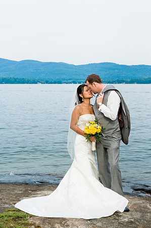 Bride & Groom Erlowest Inn Lake George