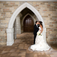 Bride and Groom Church Portait