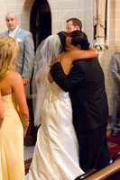 Bride with Father at Alter