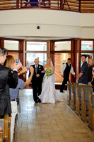 Bride Walking Down the Aisle with Father