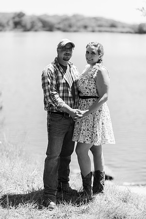 B&W Engagement Photo Lake Welch NY