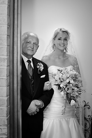Bride Walking Down the Aisle with Father