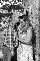 B&W Engagement Photo Lake Welch NY