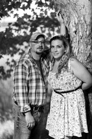 B&W Engagement Photo Lake Welch NY