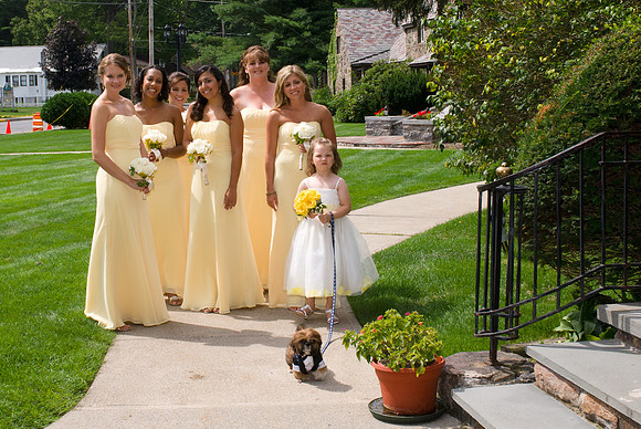 Bridesmaids at Church