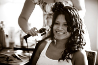 Bride Getting Ready Hair