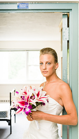 Bride Portrait Dorm Room