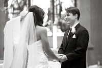 Bride and Groom at Alter
