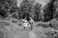 B&W Engagement Photo Lake Welch NY