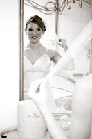 Bride Looking in Mirror