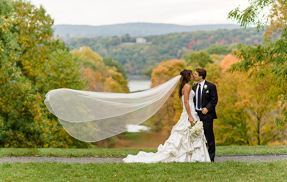 Bride and Groom at Locust  Grove Poughkeepsie