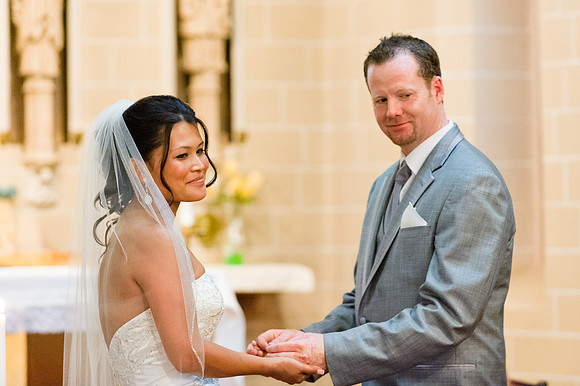 Bride & Groom at Alter